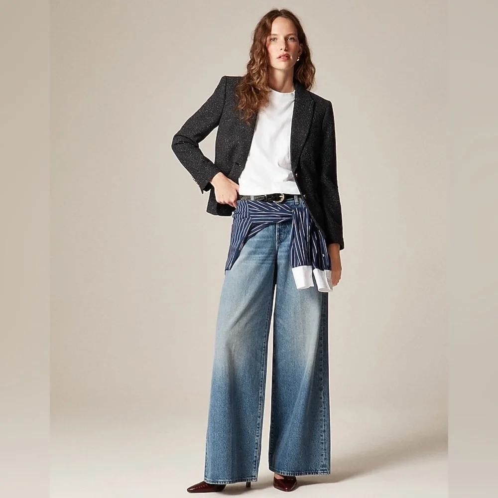 NWT J.Crew École Blazer in Herringbone Wool Blend